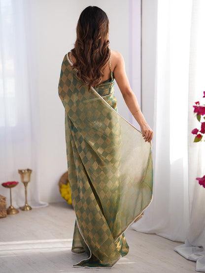 partywear designer saree for festive occasions