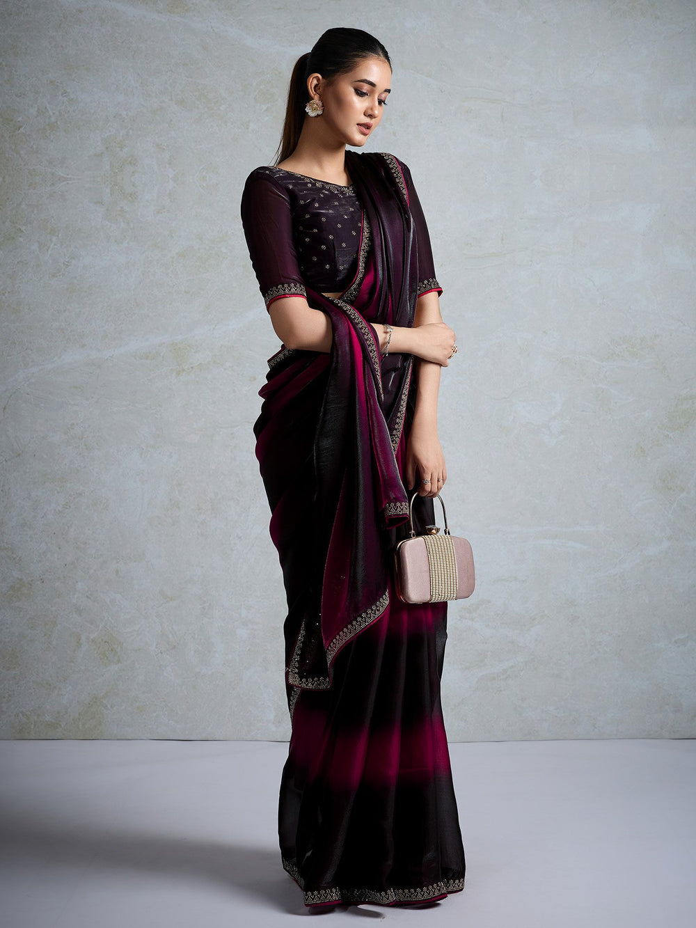 partywear designer saree for festive occasions