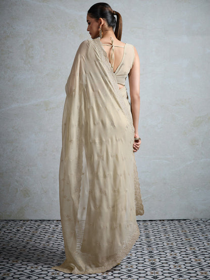 partywear designer saree for festive occasions