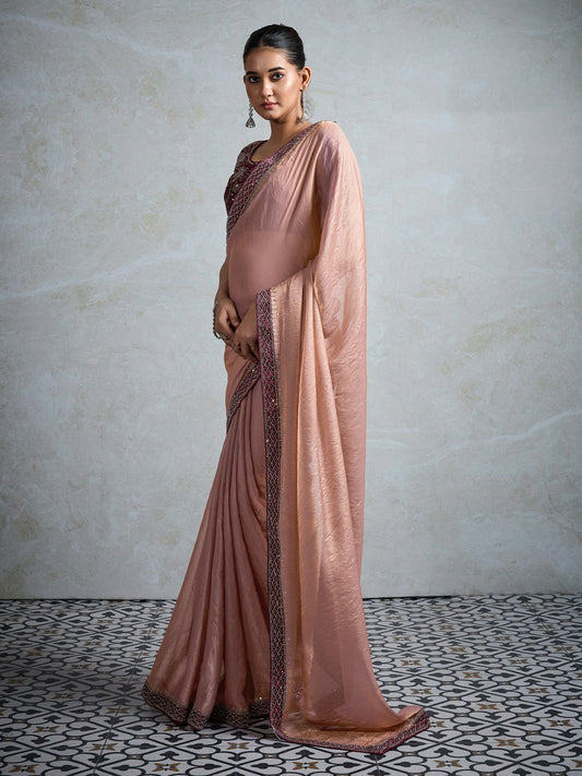 partywear designer saree for festive occasions