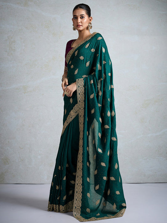 partywear designer saree for festive occasions