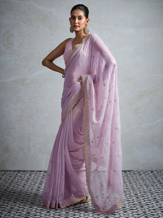 partywear designer saree for festive occasions