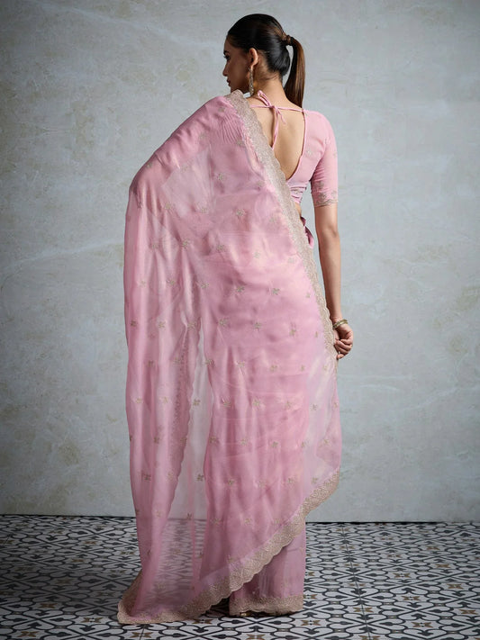 partywear designer saree for festive occasions