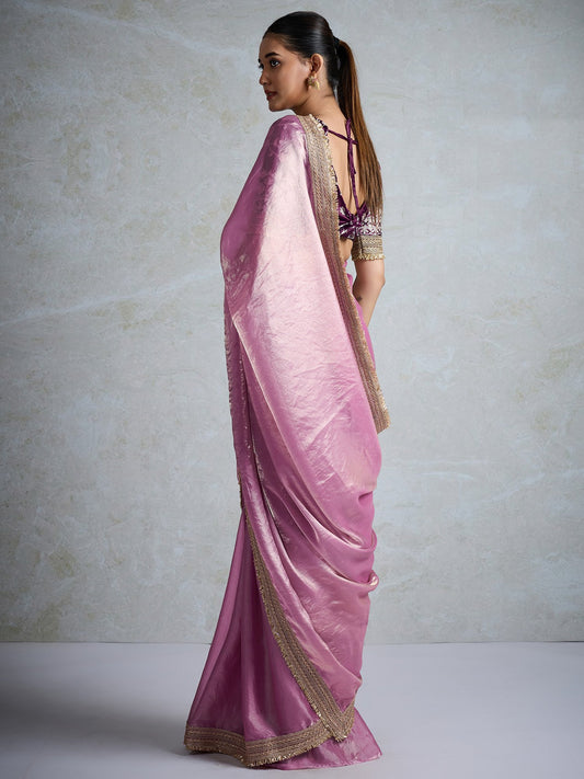 partywear designer saree for festive occasions