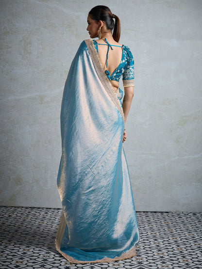partywear designer saree for festive occasions