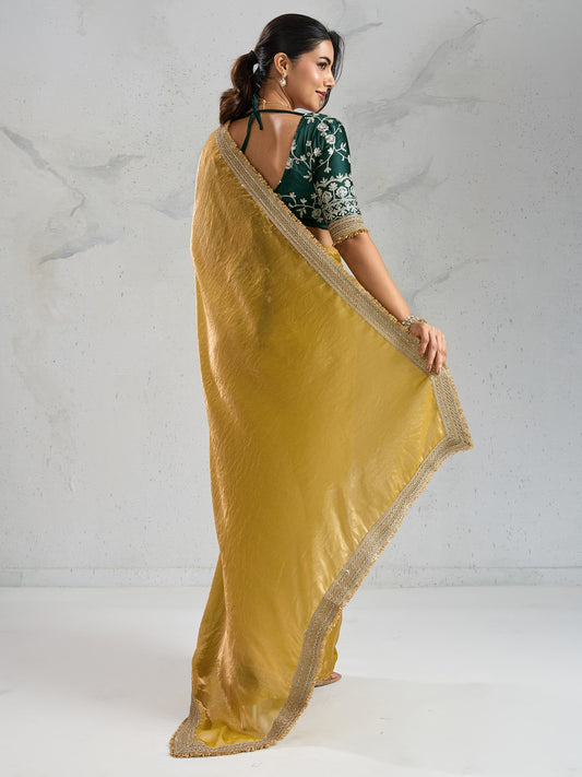 partywear designer saree for festive occasions