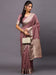 Purple Mauve Taant Linen Blend Woven Saree