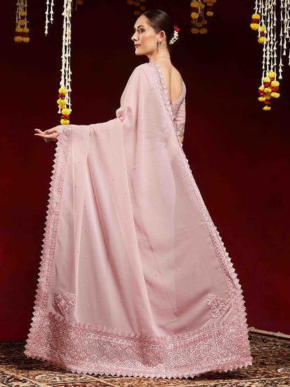 partywear designer saree for festive occasions
