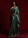 Green Teal Party Wear Tissue Embellished Saree