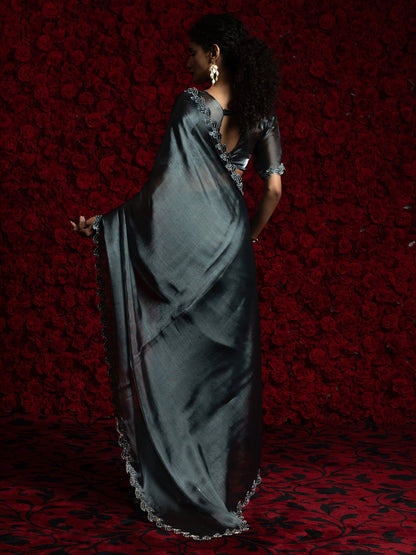 partywear designer saree for festive occasions