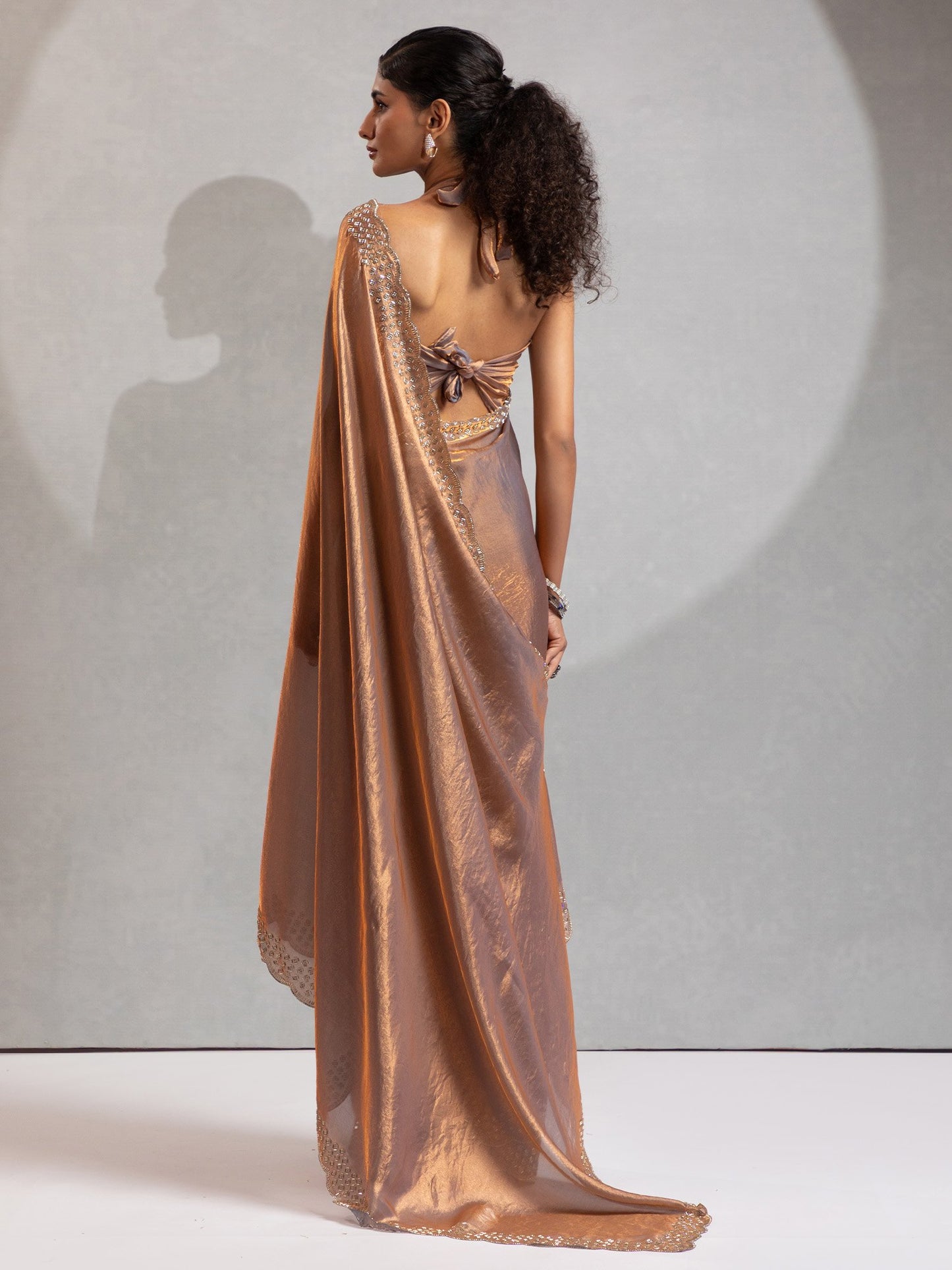 partywear designer saree for festive occasions