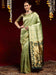 Green Light Kanjeevaram Litchi Silk Woven Saree