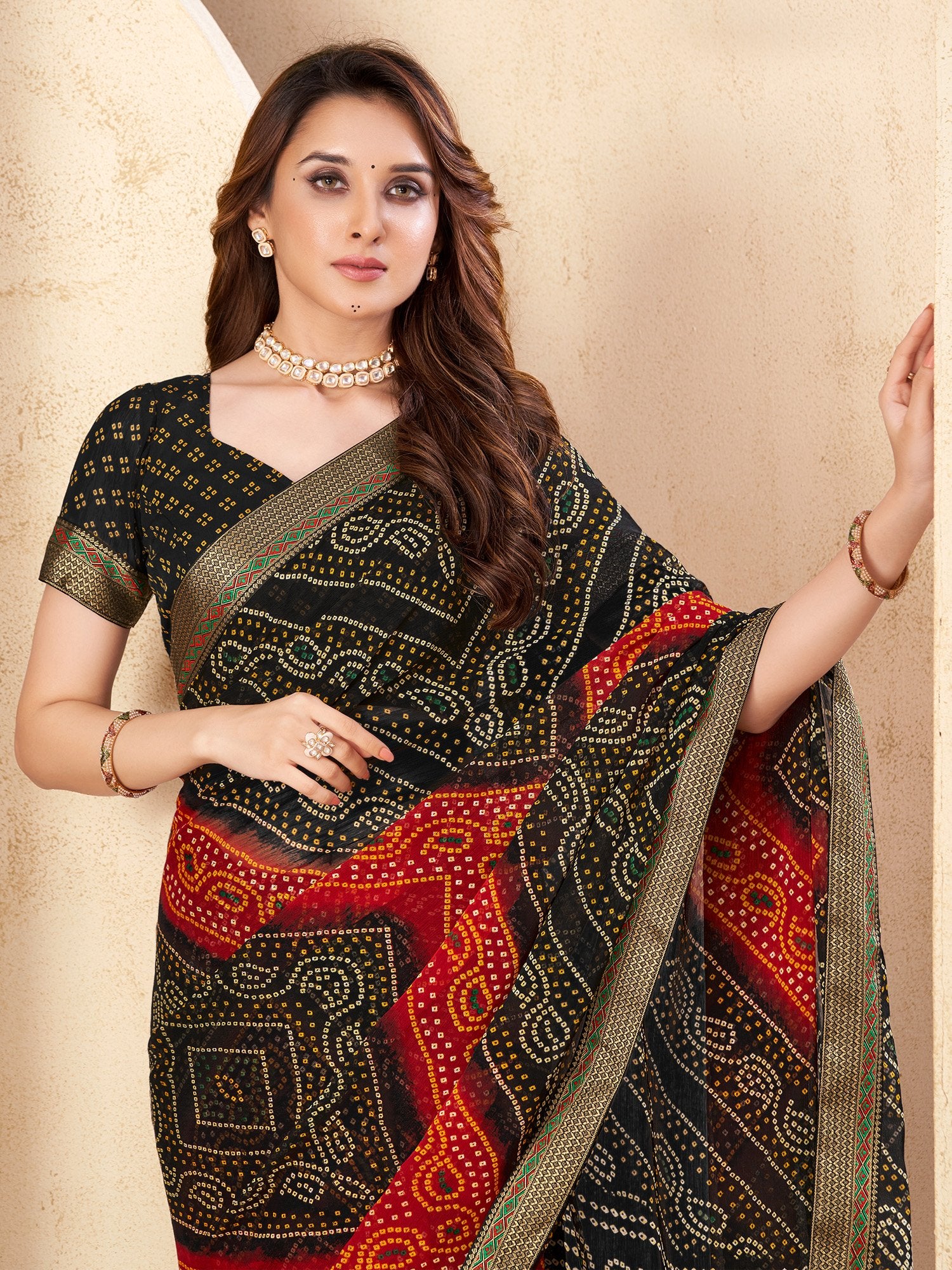 partywear designer saree for festive occasions