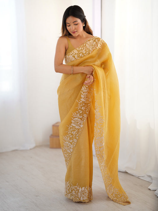 partywear designer saree for festive occasions