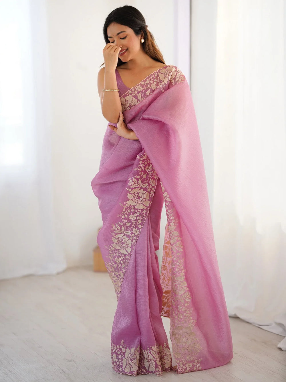 partywear designer saree for festive occasions