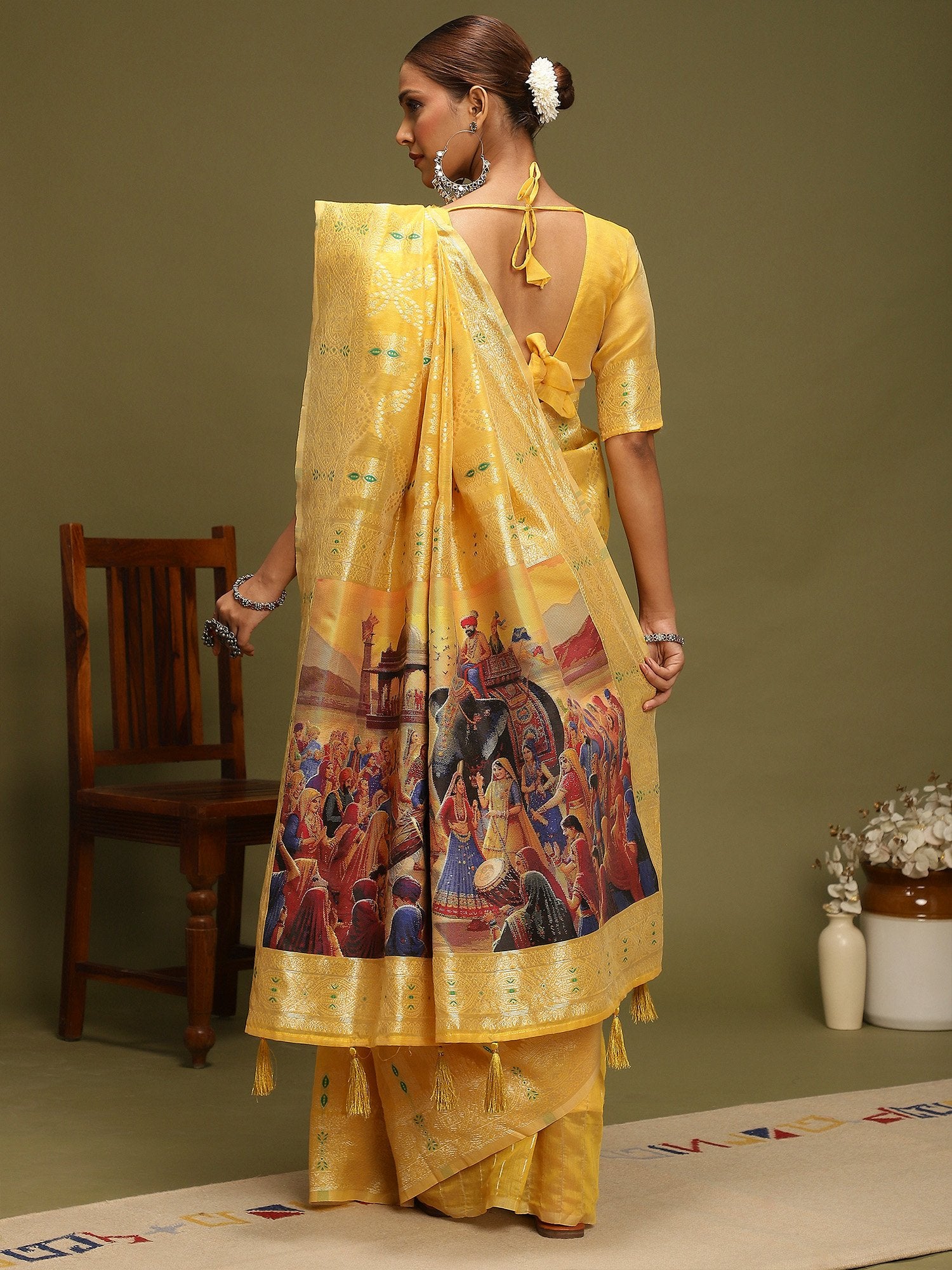 partywear designer saree for festive occasions