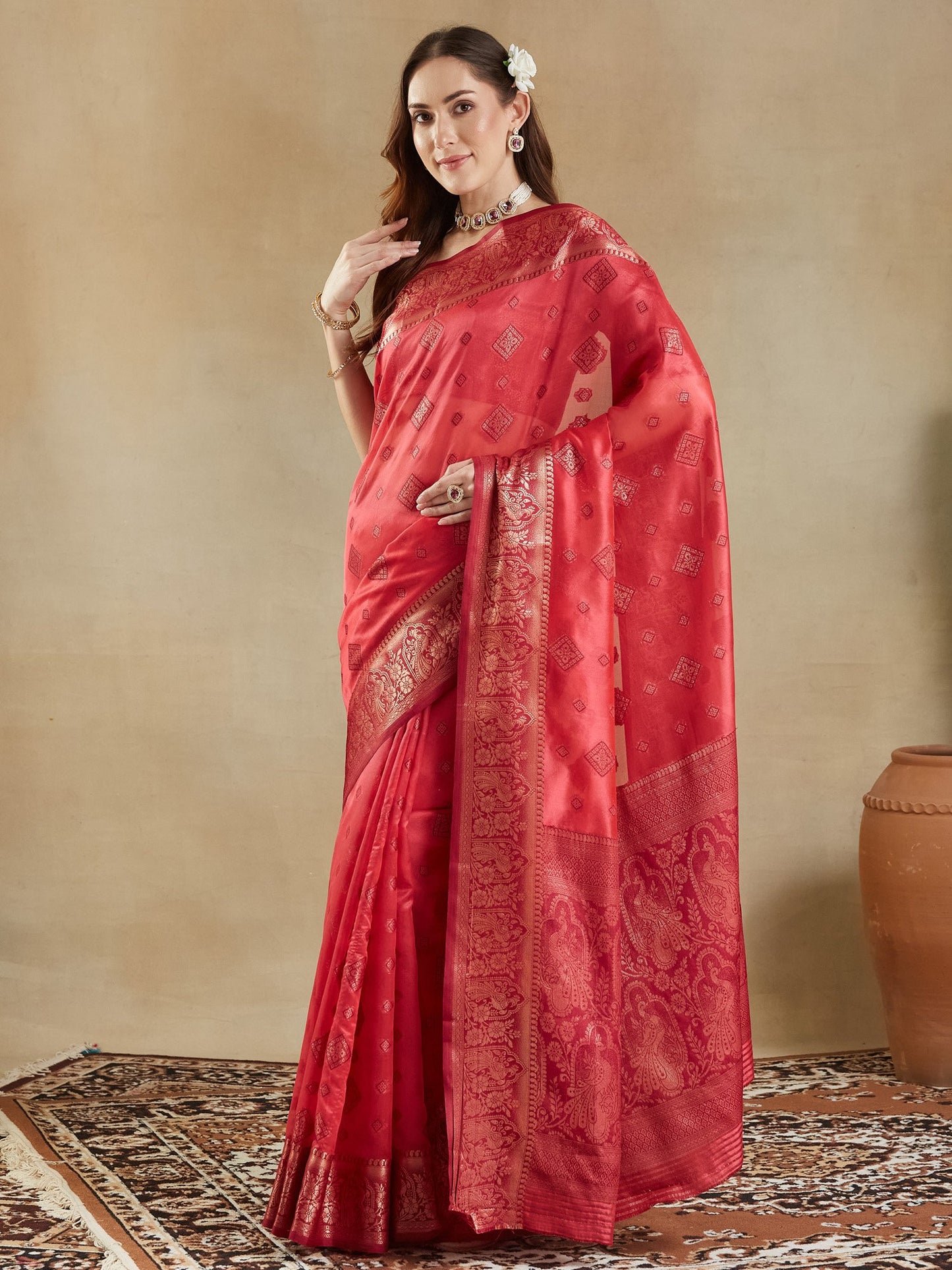 partywear designer saree for festive occasions