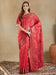 Pink Pink Banarasi Organza Woven Saree