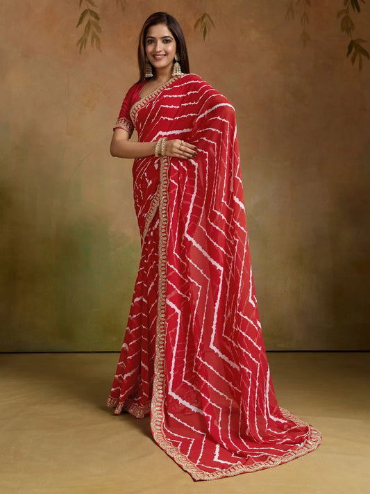 partywear designer saree for festive occasions