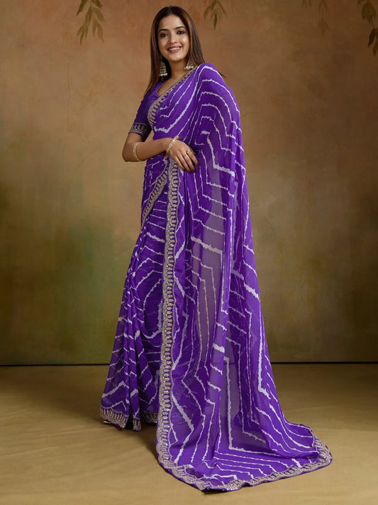 partywear designer saree for festive occasions