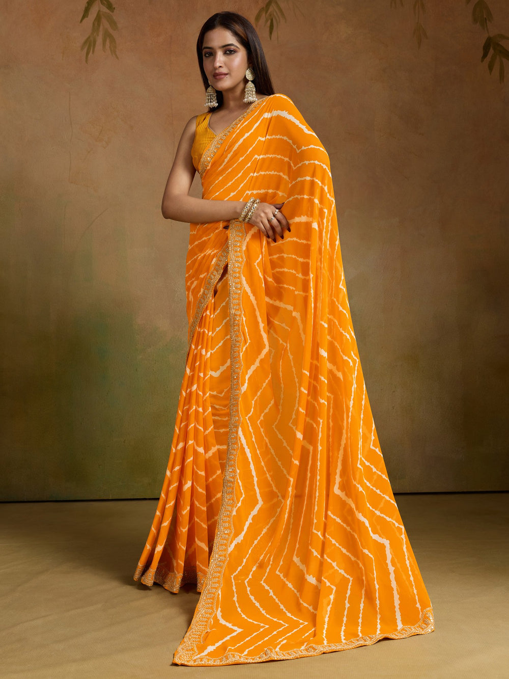 partywear designer saree for festive occasions