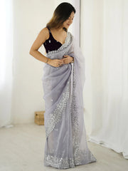 partywear designer saree for festive occasions