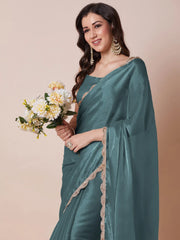 partywear designer saree for festive occasions