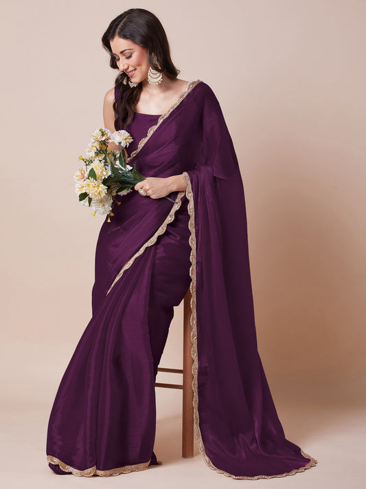 partywear designer saree for festive occasions