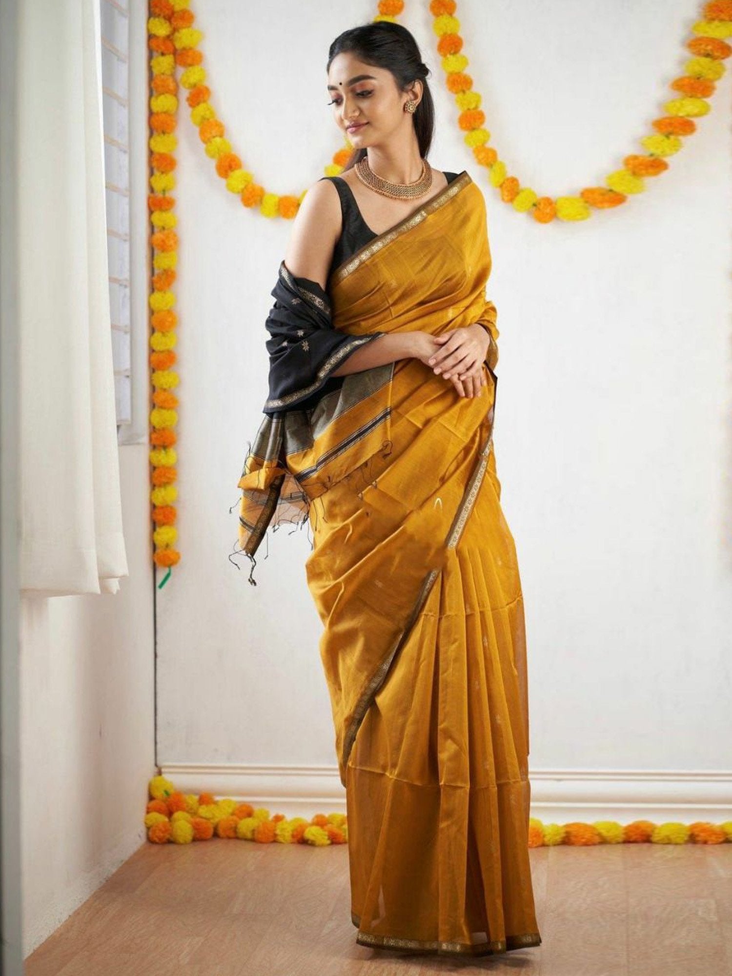 partywear designer saree for festive occasions