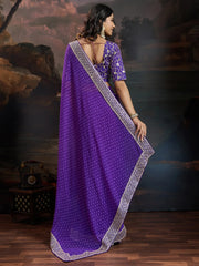 partywear designer saree for festive occasions