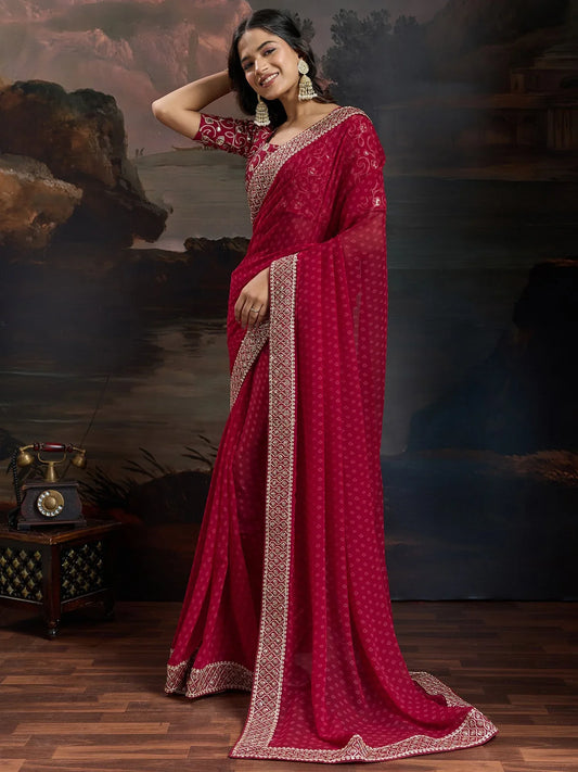 partywear designer saree for festive occasions
