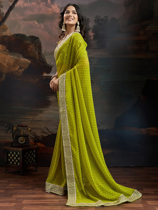 partywear designer saree for festive occasions
