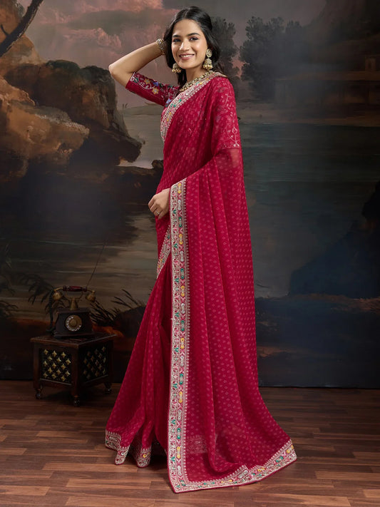 partywear designer saree for festive occasions