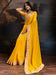 Yellow Yellow Bandhani Georgette Printed Saree