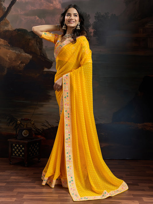 partywear designer saree for festive occasions