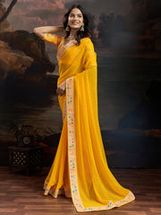partywear designer saree for festive occasions