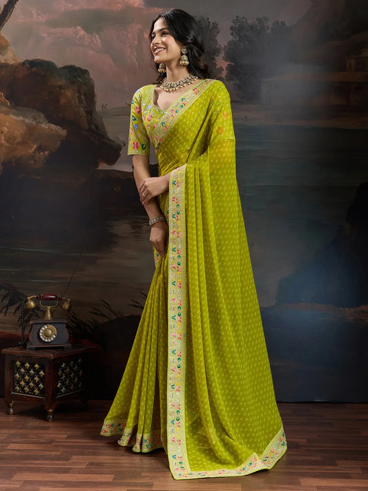 partywear designer saree for festive occasions
