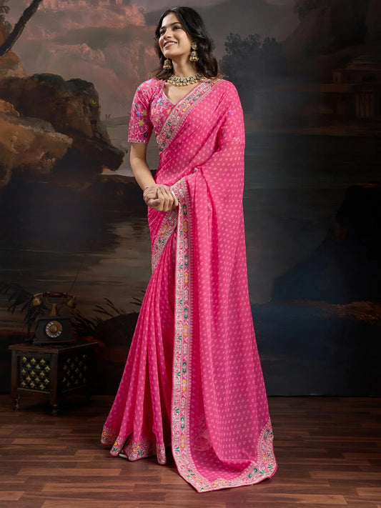 partywear designer saree for festive occasions