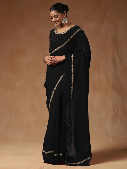 partywear designer saree for festive occasions