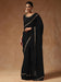 Black Black Party Wear Tissue Embellished Saree
