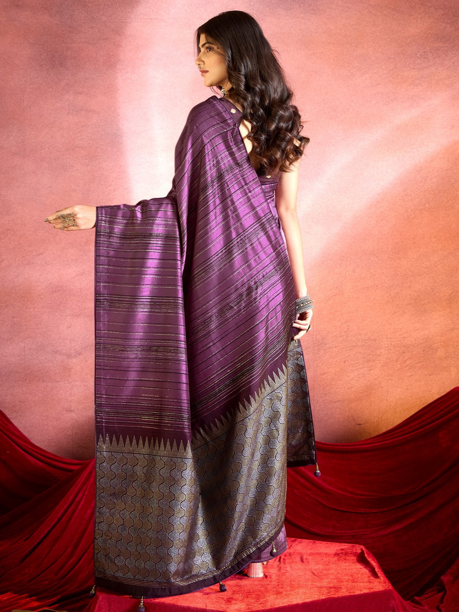 partywear designer saree for festive occasions