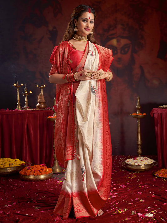 partywear designer saree for festive occasions