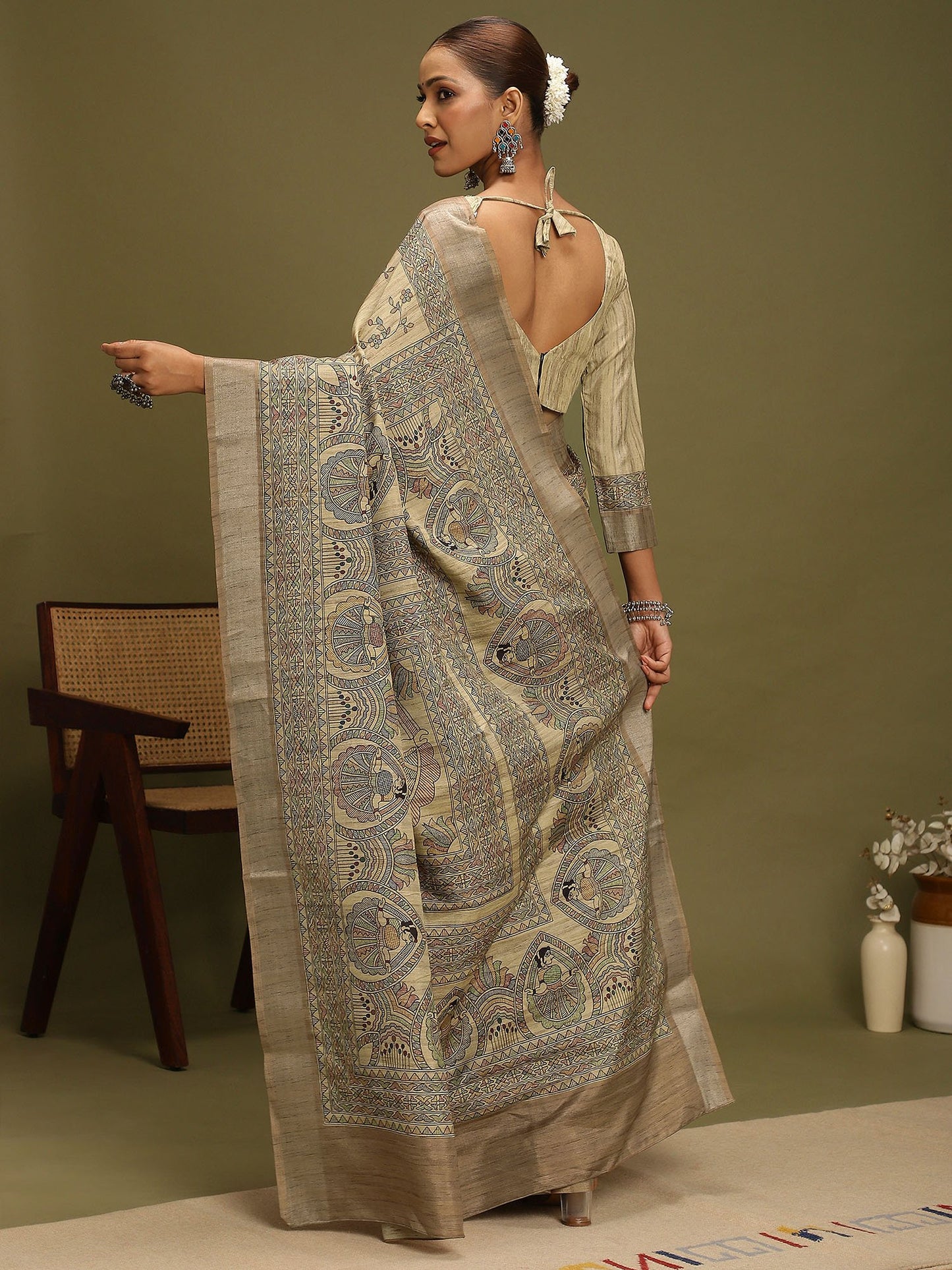 partywear designer saree for festive occasions