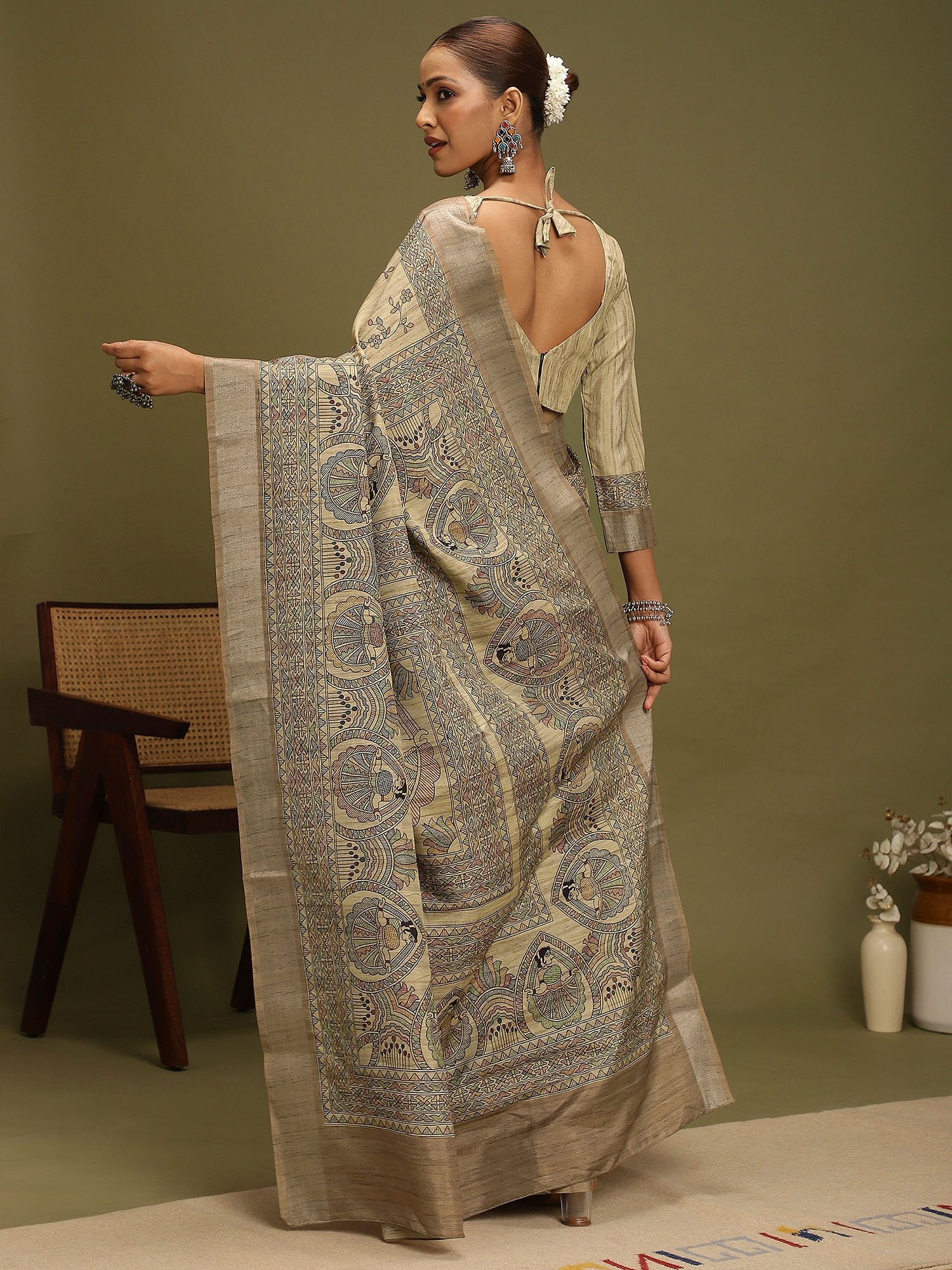 partywear designer saree for festive occasions