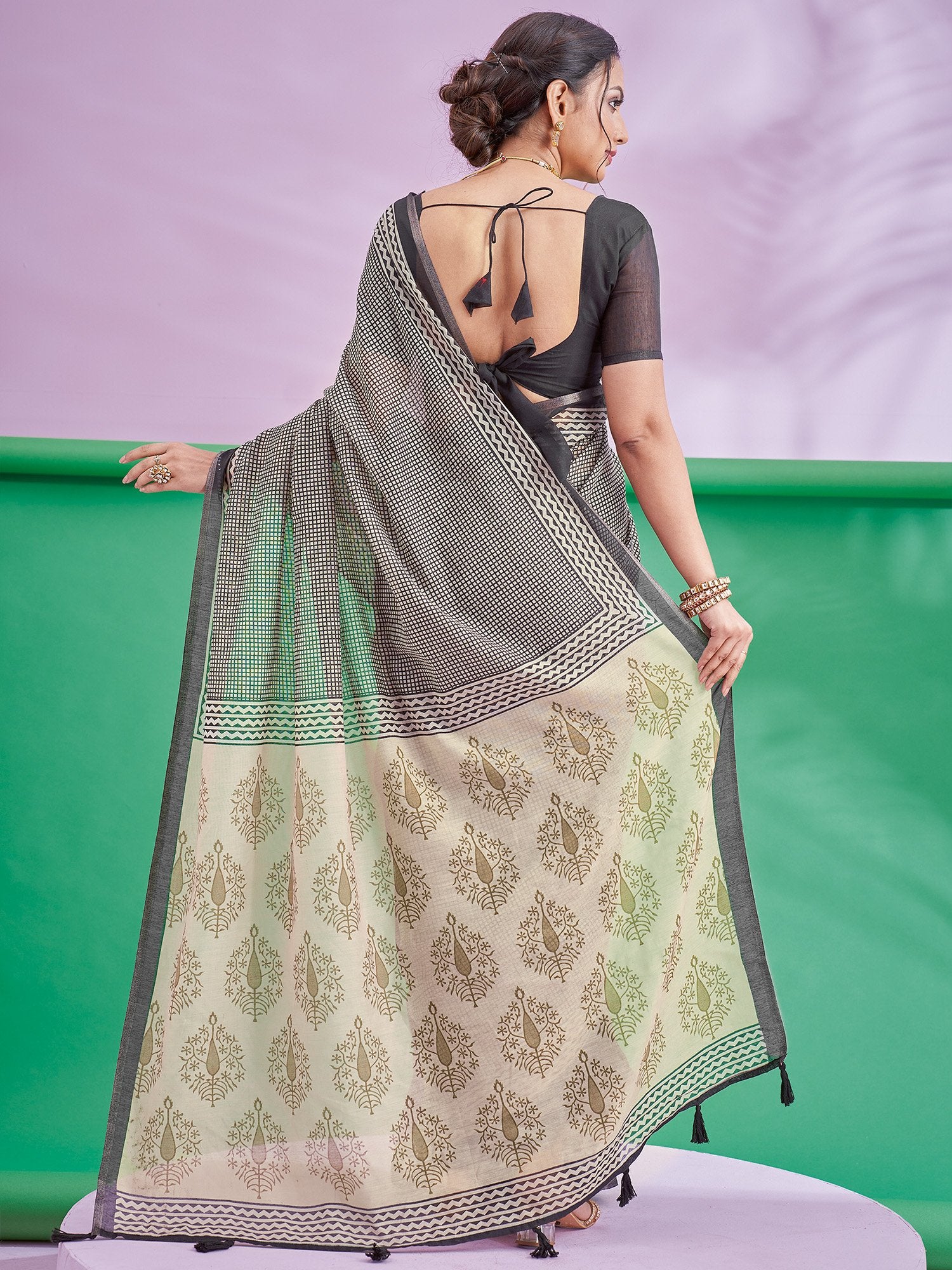 partywear designer saree for festive occasions