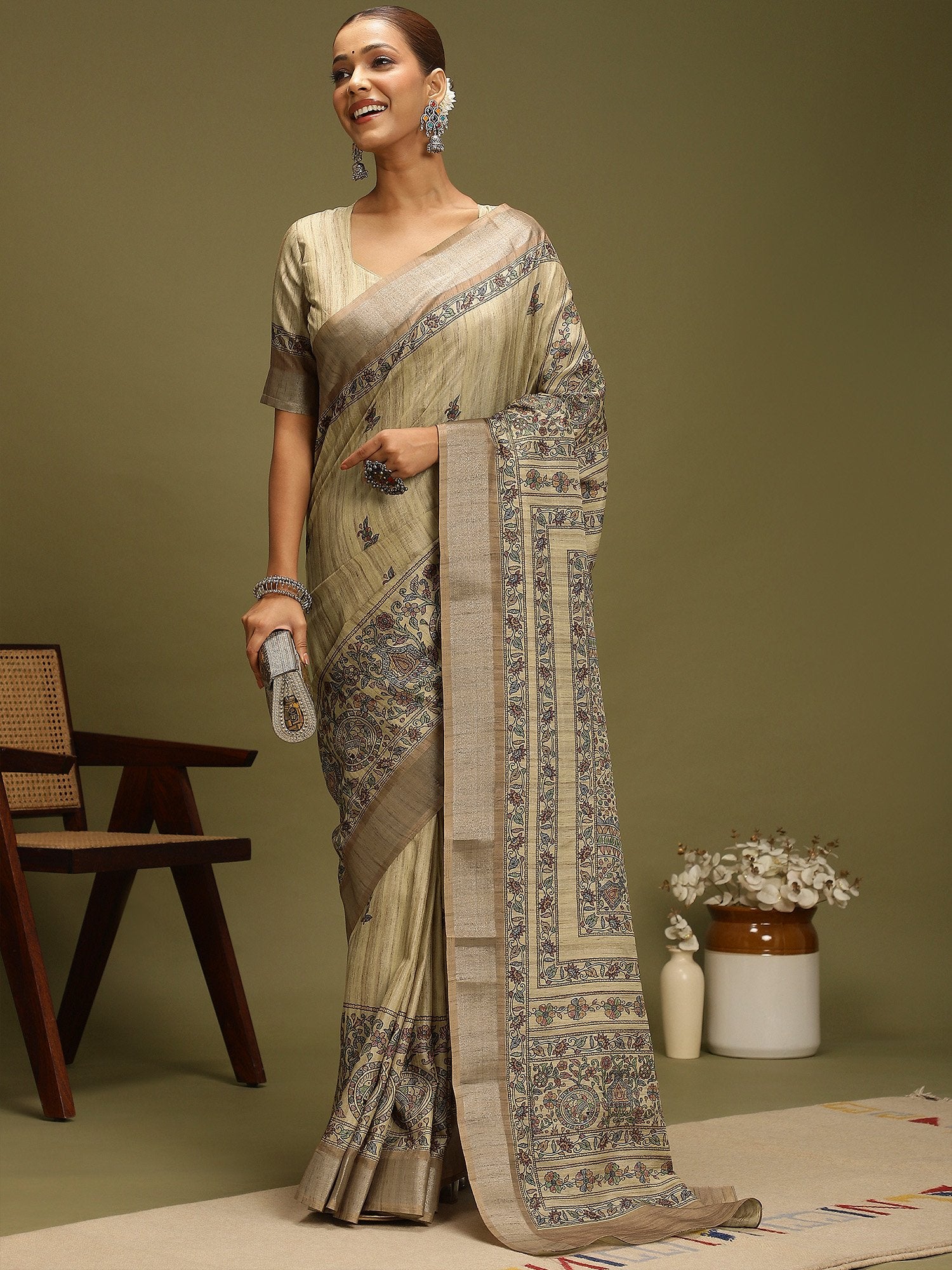 partywear designer saree for festive occasions