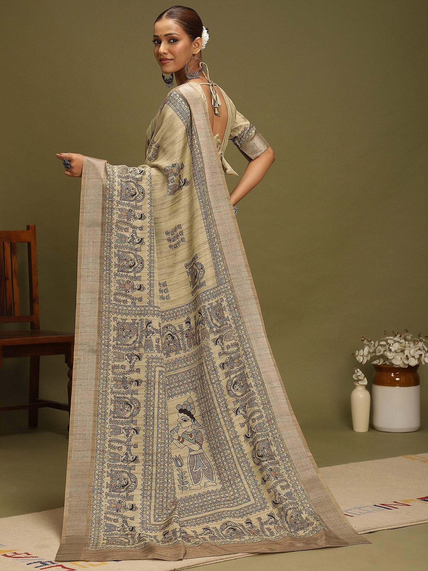 partywear designer saree for festive occasions