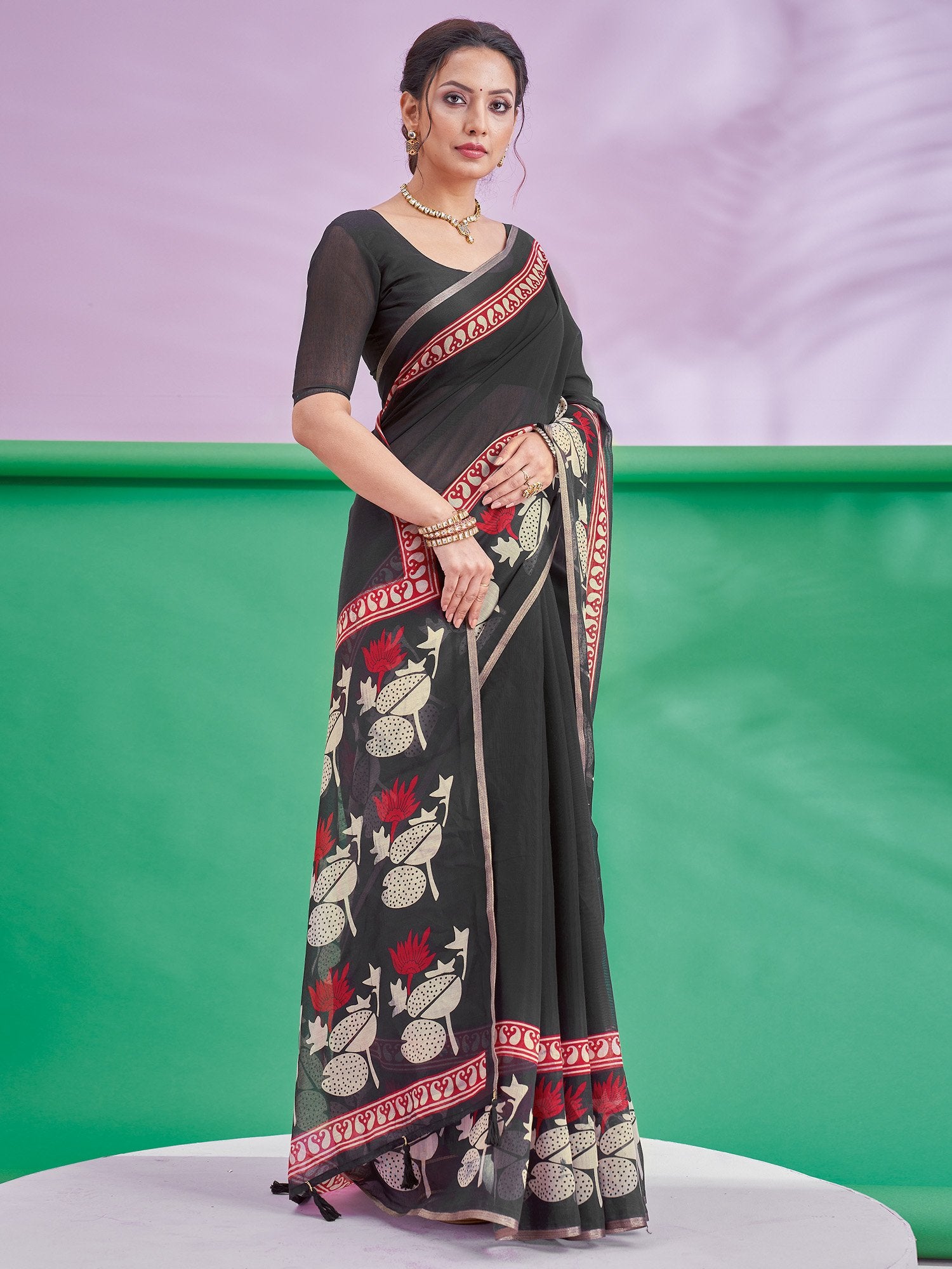 partywear designer saree for festive occasions