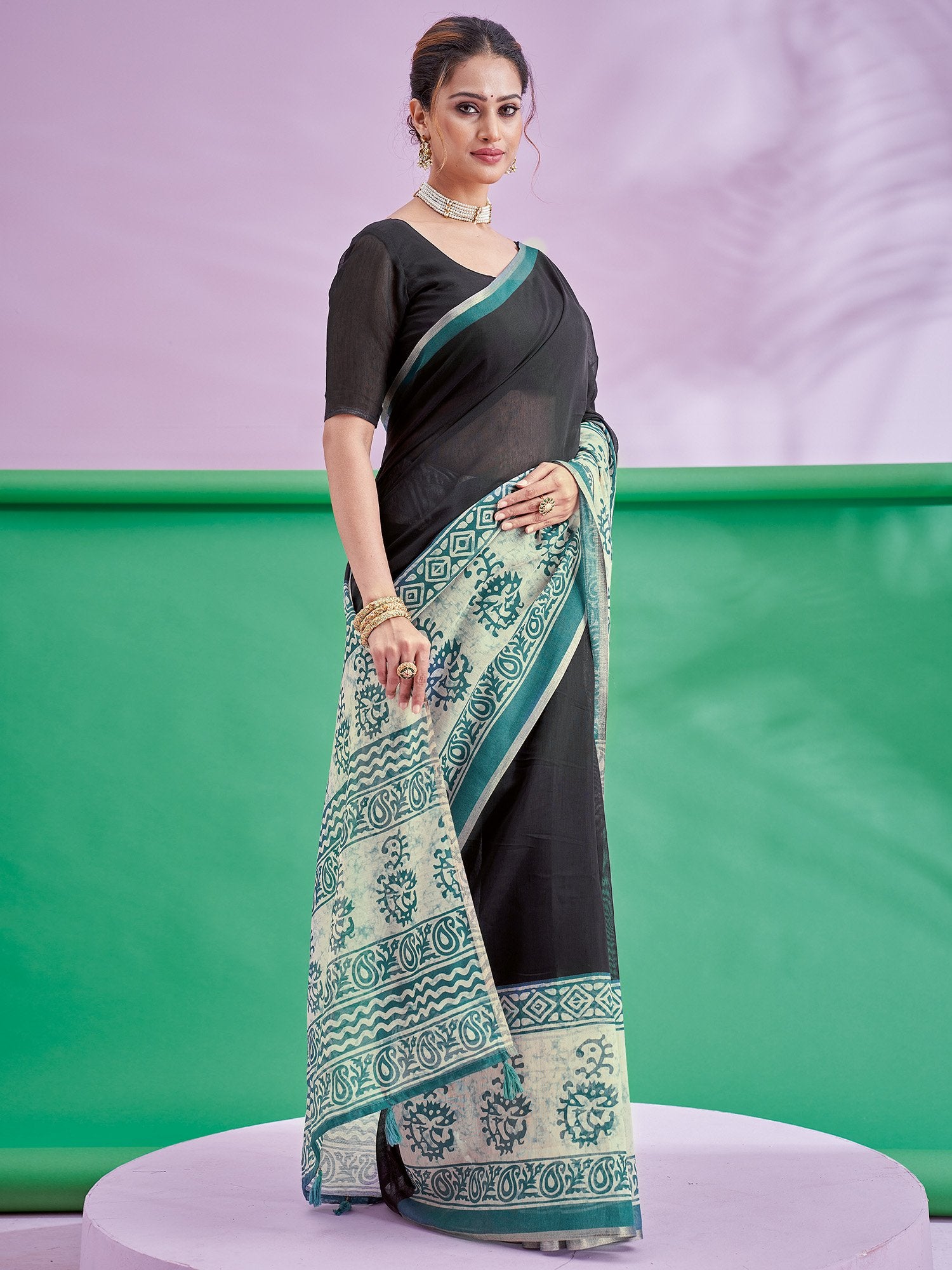 partywear designer saree for festive occasions