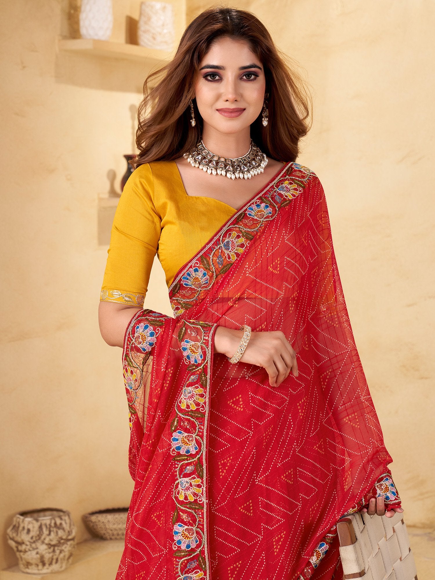 partywear designer saree for festive occasions